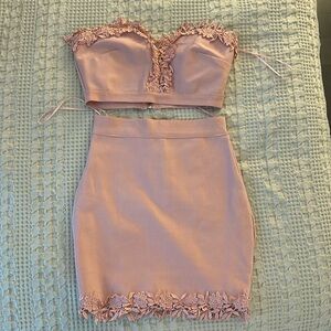 Pink Floral Two-Piece Set